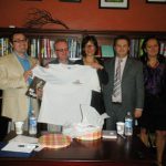 CNAB members with Florence Hartmann