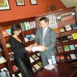 Mr. Alibasic with Florence Hartmann